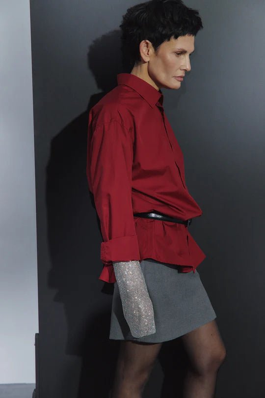 Сорочка "RESIGNED SHIRT 22 BU" бордова (Omelia)