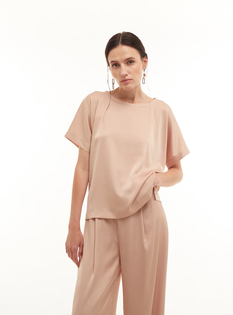 Béžové tričko BASIC (Mint) 02230