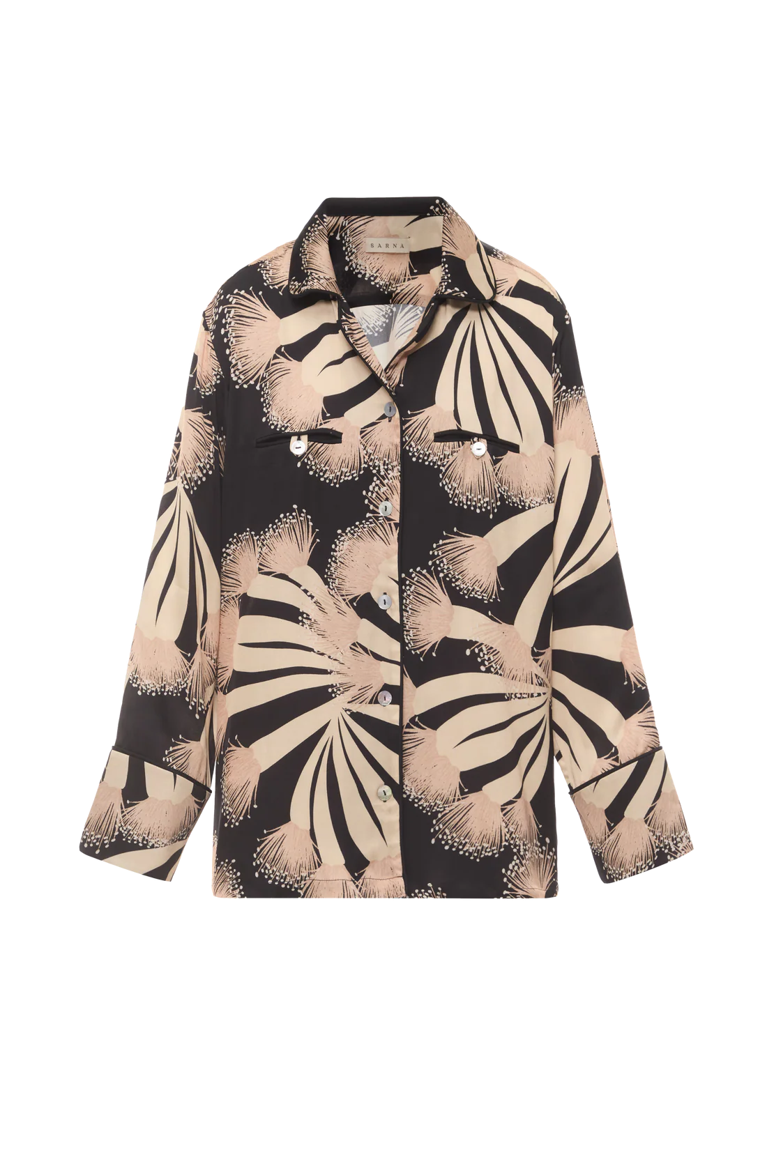 Košile pyžamová Jane černá (Sarna) SA002S