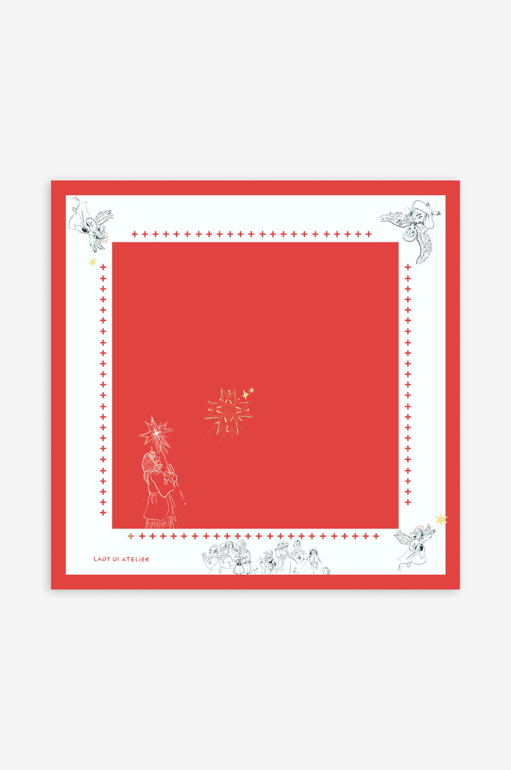 Hedvábný šátek "Zářící" (LadyDi) , U00003674