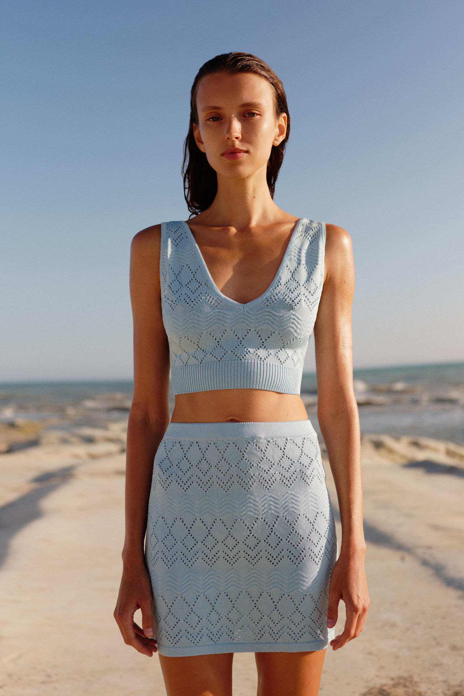 Top Sara v modré barvě (STASH) , t0267