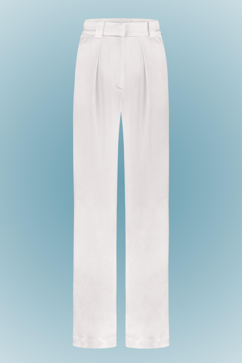 Satenové kalhoty (Total White) SP31