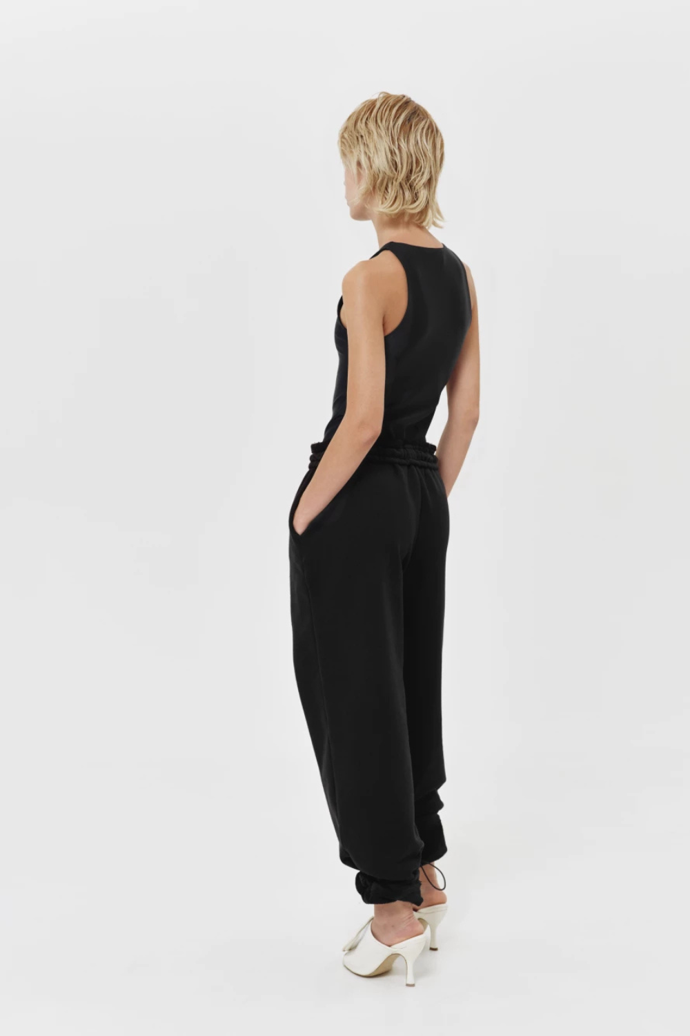 Pants "Groove" with elastic waist black, (KeepStyle) 2000000209760