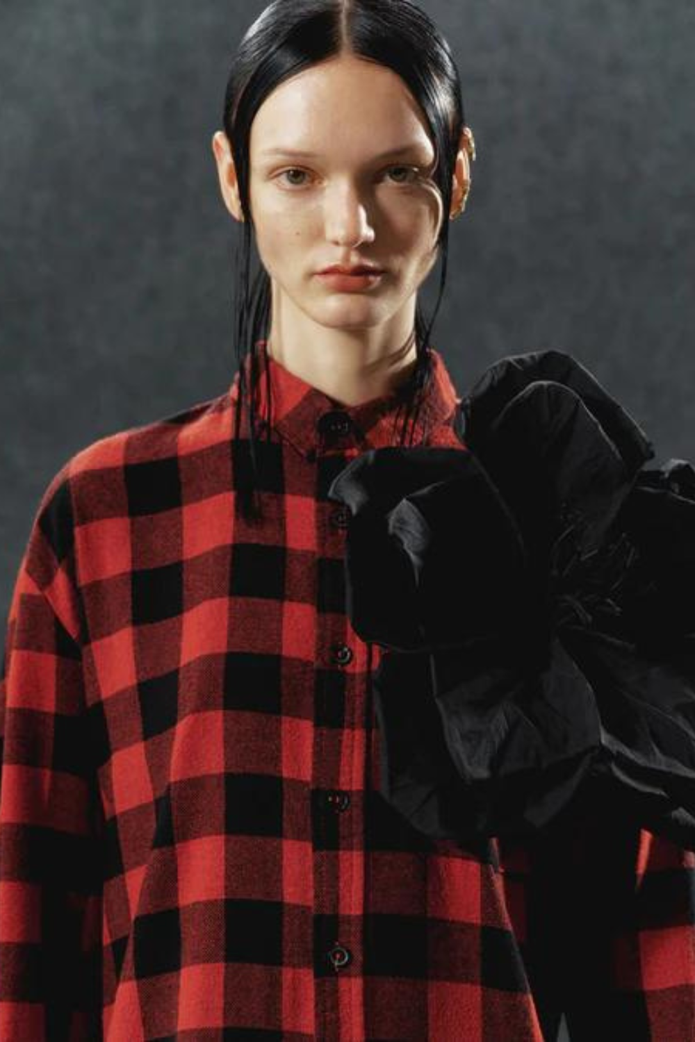 Košile "Redesigned Shirt 128", červená, (Omelia), FW23-128-rc