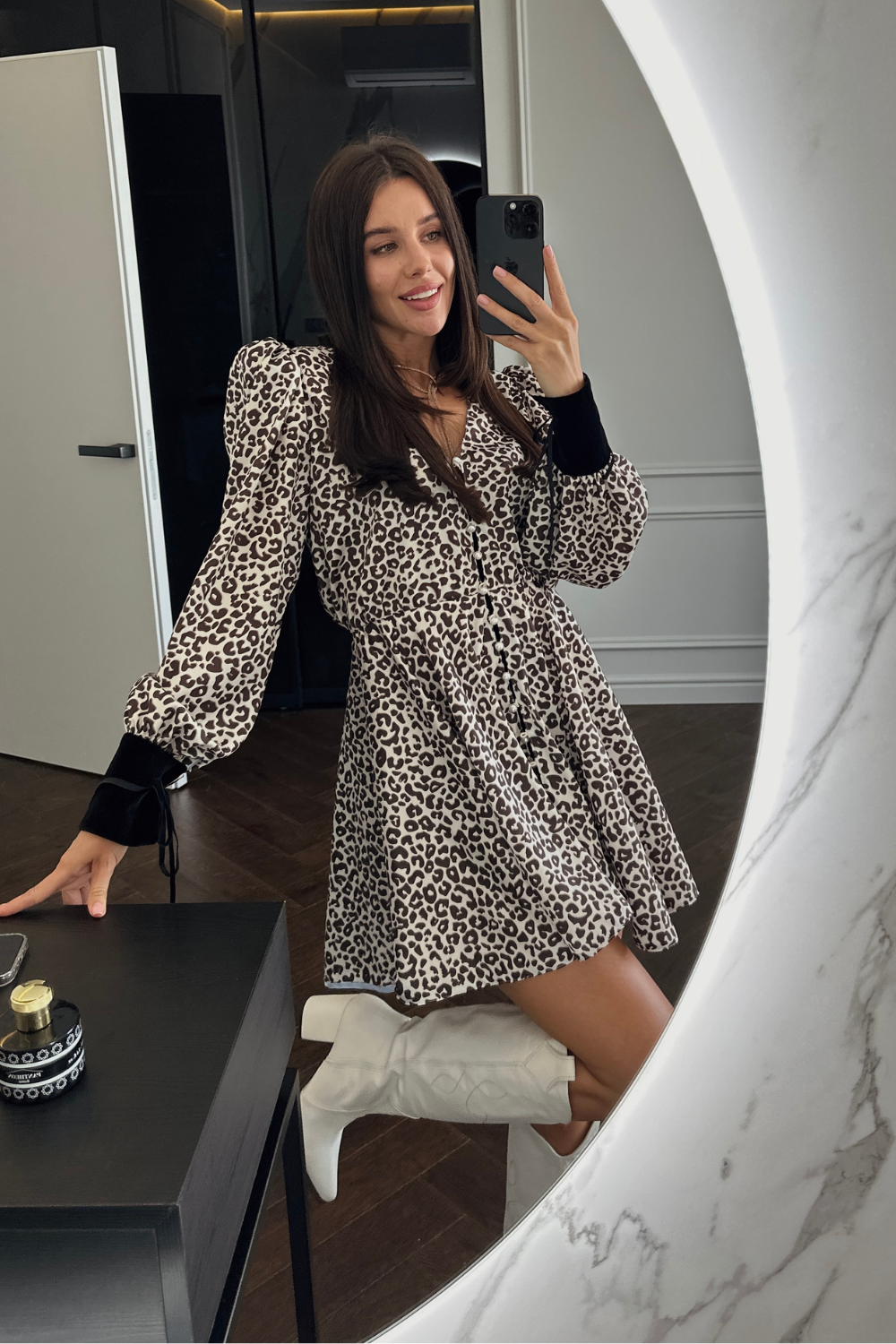 Leo silk mini dress (Kristina Laptso) SIL2359XSSMMLEO