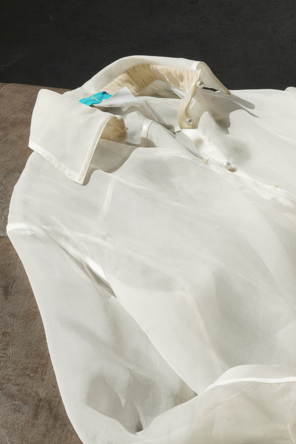 Florence organza blouse white (Kristina Laptso) SIL2233SMMLWH