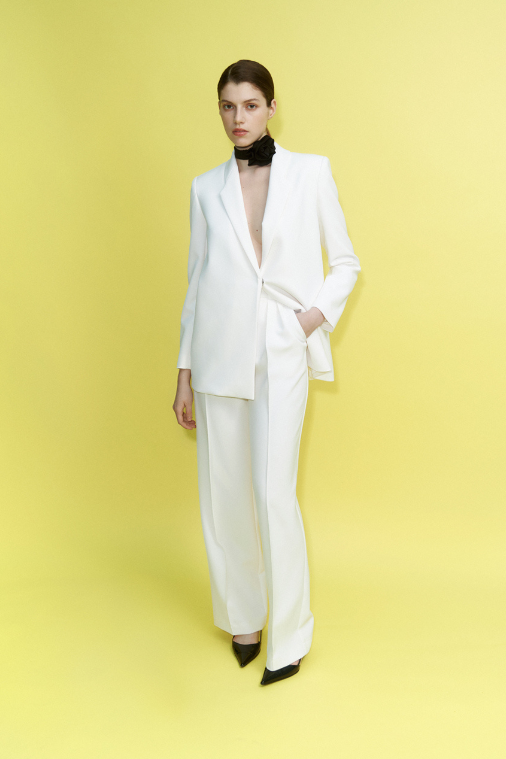 Wide Leg Pants (Total White) ss1902