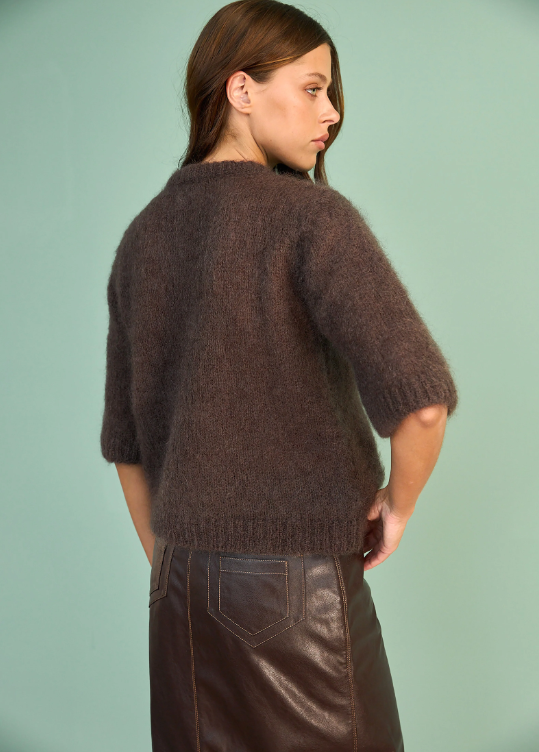 Mohair sweater VELVET BROWN (Kristina Laptso), MOH25105TUBR