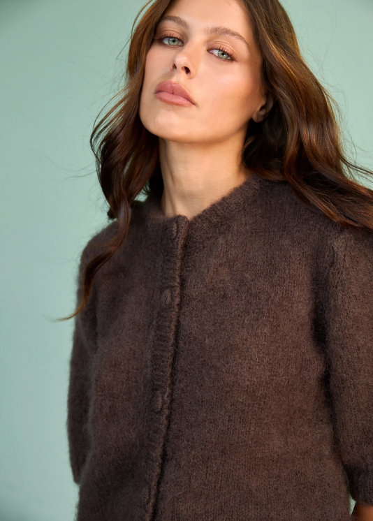 Mohair sweater VELVET BROWN (Kristina Laptso), MOH25105TUBR