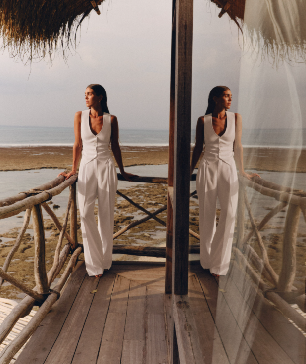 Široké kalhoty v mléčné barvě (STASH) , p0076