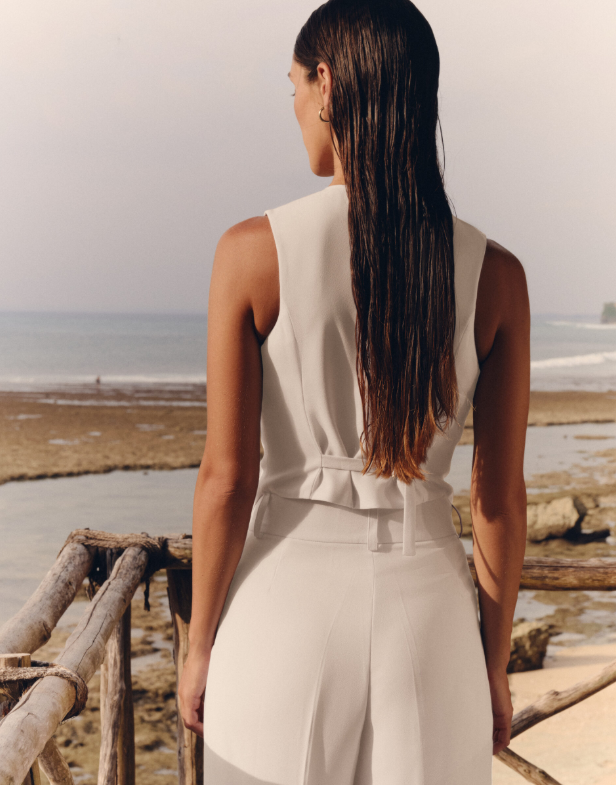 Široké kalhoty v mléčné barvě (STASH) , p0076