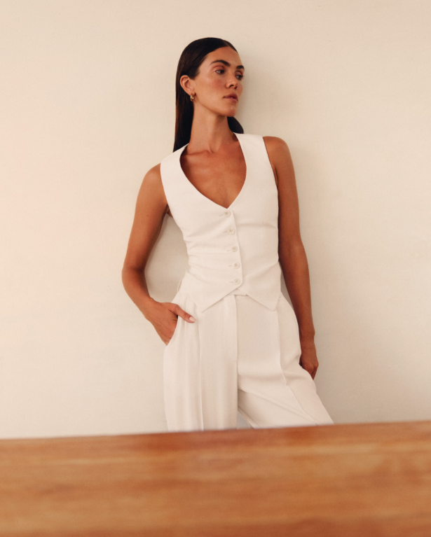 Široké kalhoty v mléčné barvě (STASH) , p0076