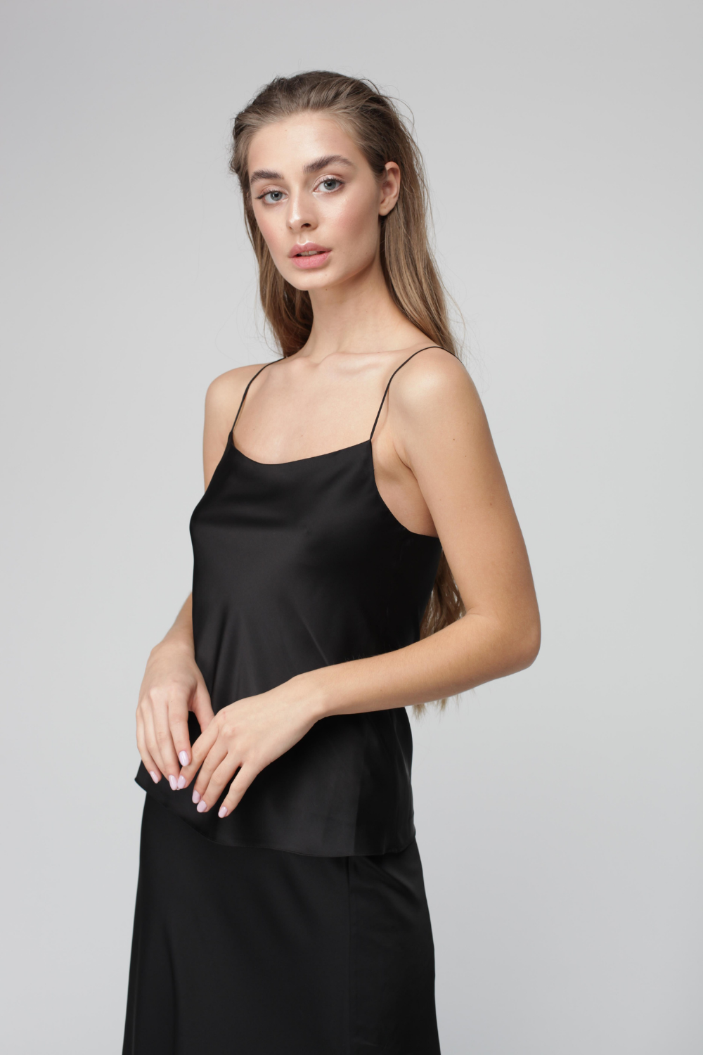 Hedvábný top na tenkých ramínkách (Miss Secret)