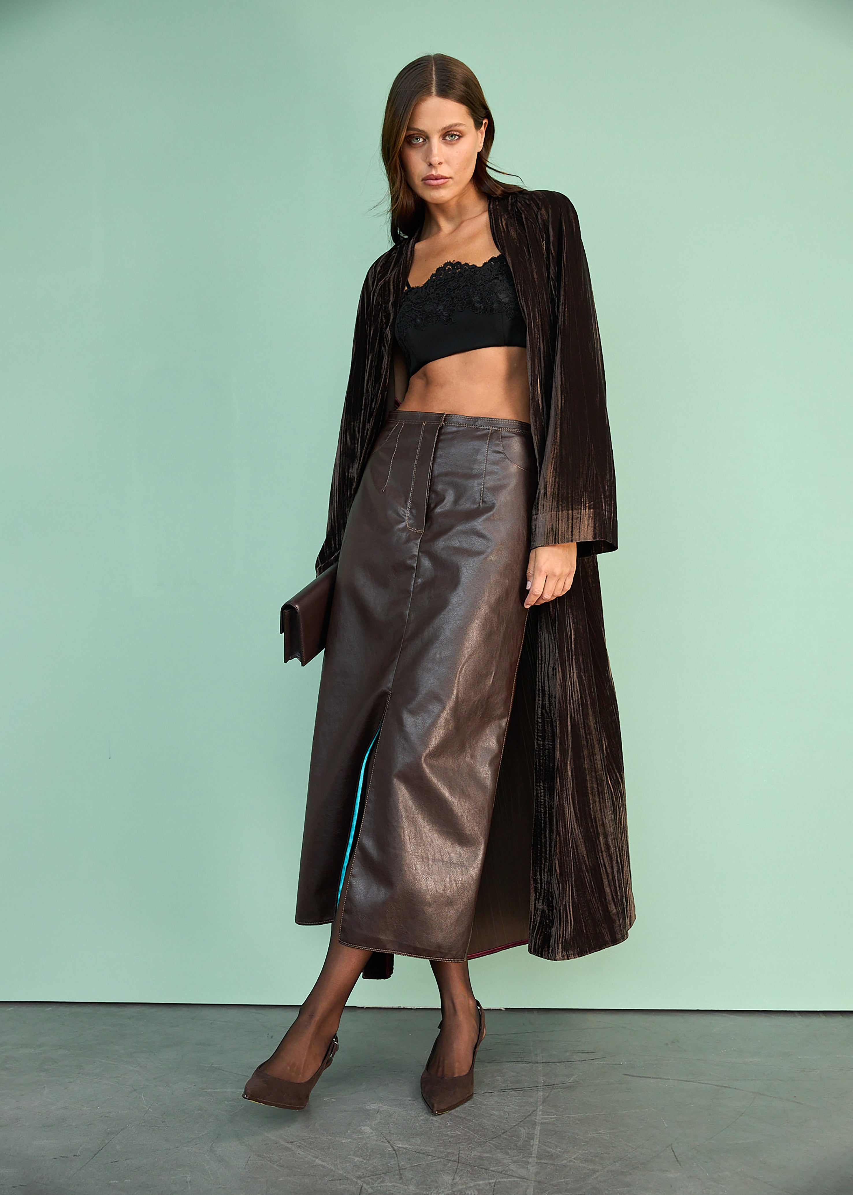 Župan sametový Dark Ember (Kristina Laptso), SIL2583XSSMLBR