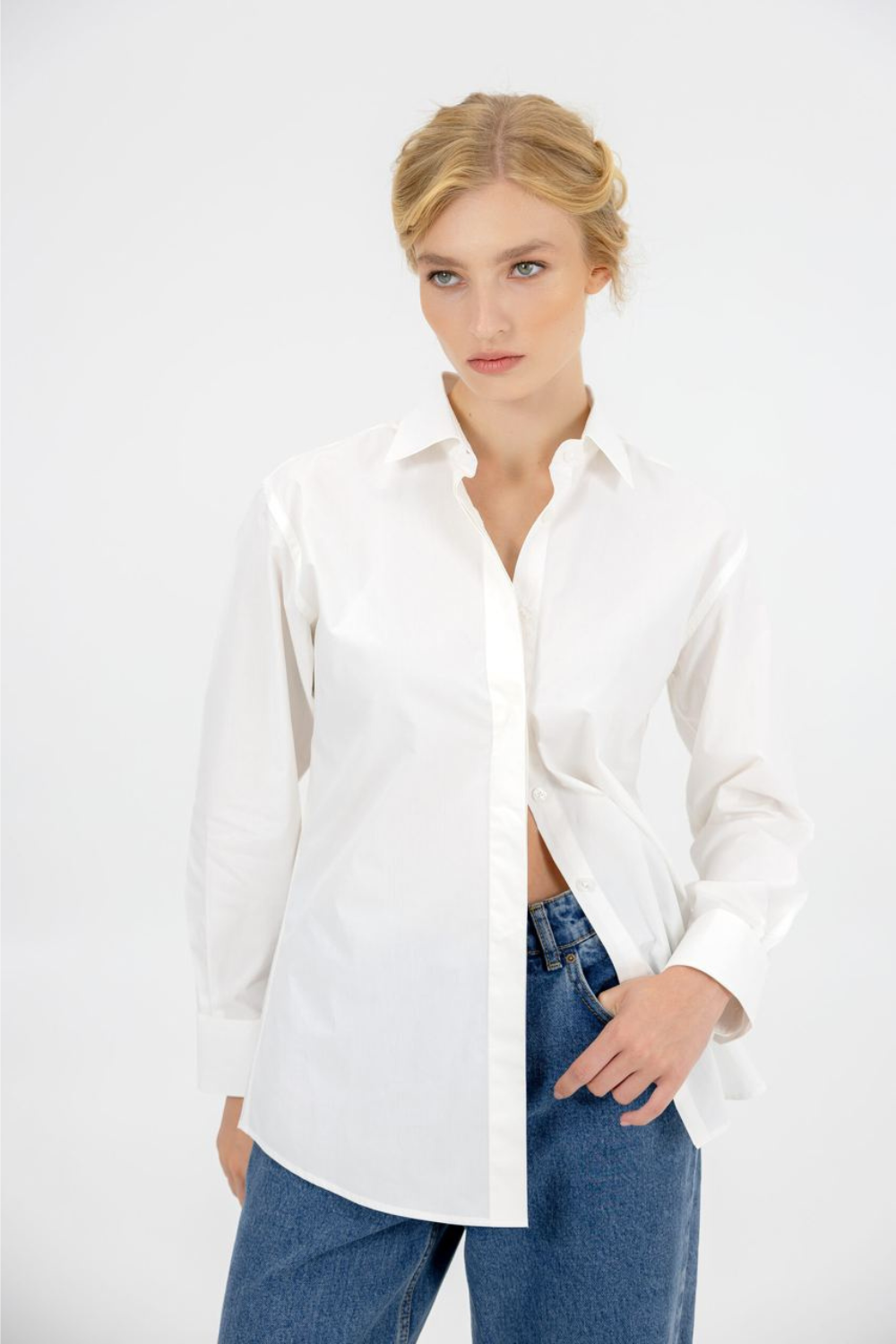 Shirt in milk color (LadyDi)