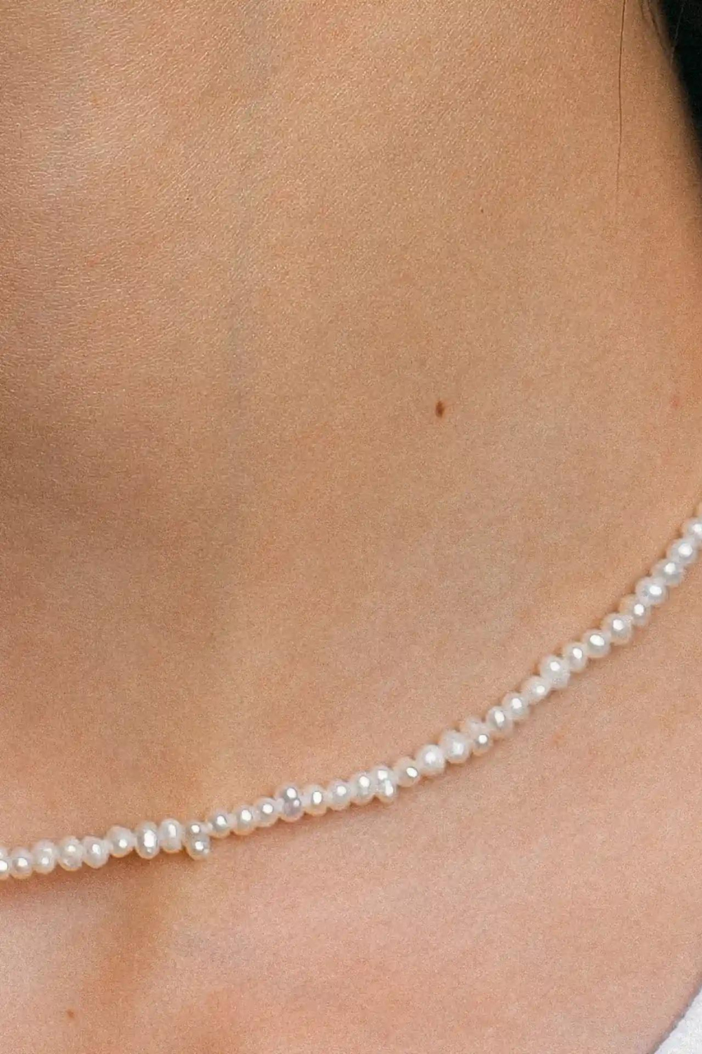 Choker z barokních perel Vita (SILVERAMO), K007