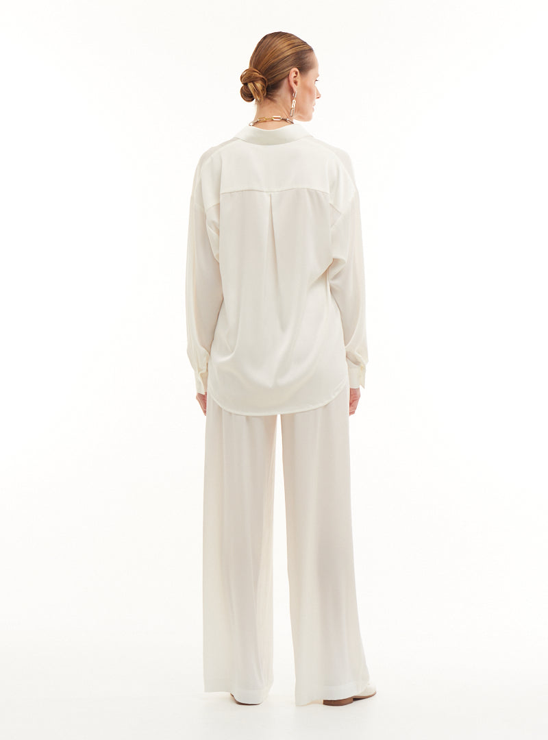 Košile bílá BASIC, (Mint), 01193