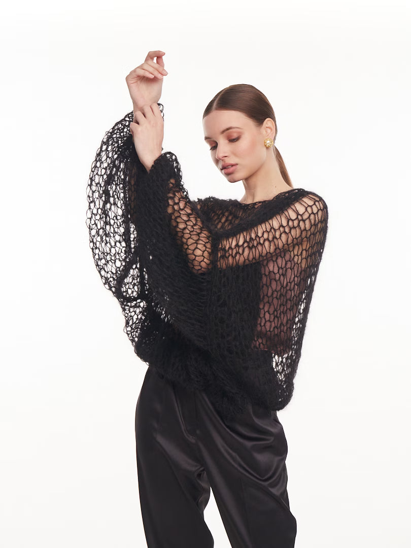 Černý svetr CLOUD (Mint) , 2768