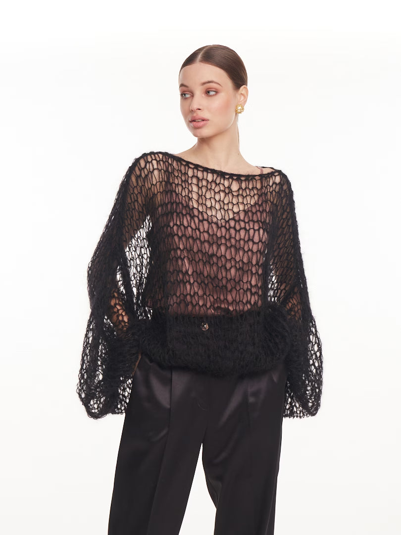 Černý svetr CLOUD (Mint) , 2768