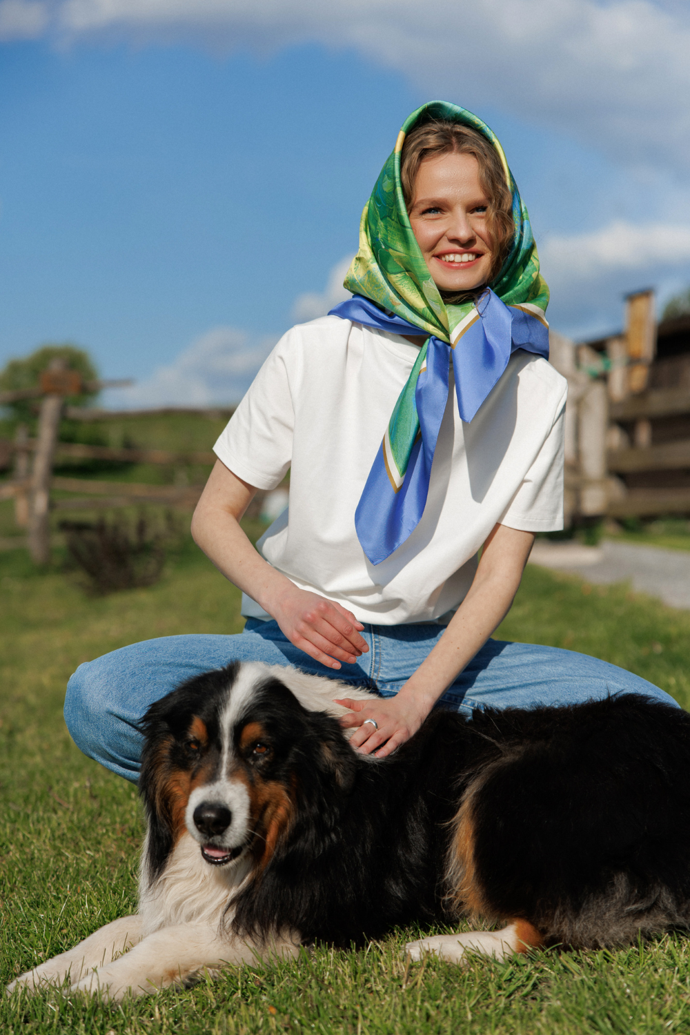Šátek "Dotek slunce" (Lady Di)