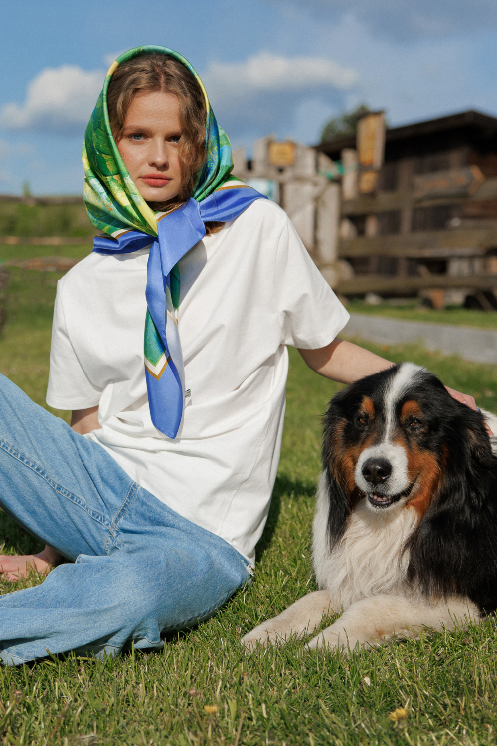 Šátek "Dotek slunce" (Lady Di)