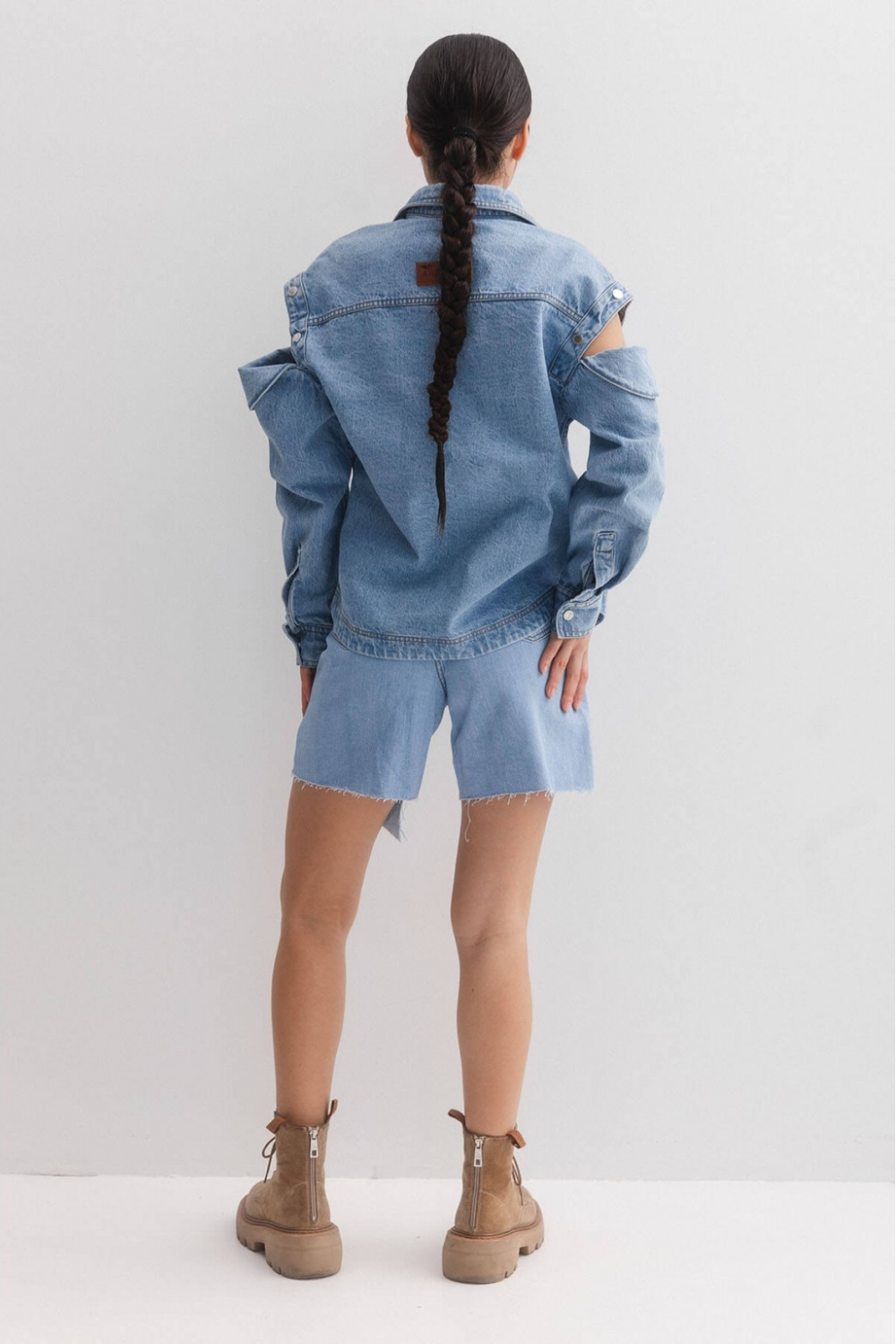 Blue Criss Cross Shorts D165LB (Aisenberg)