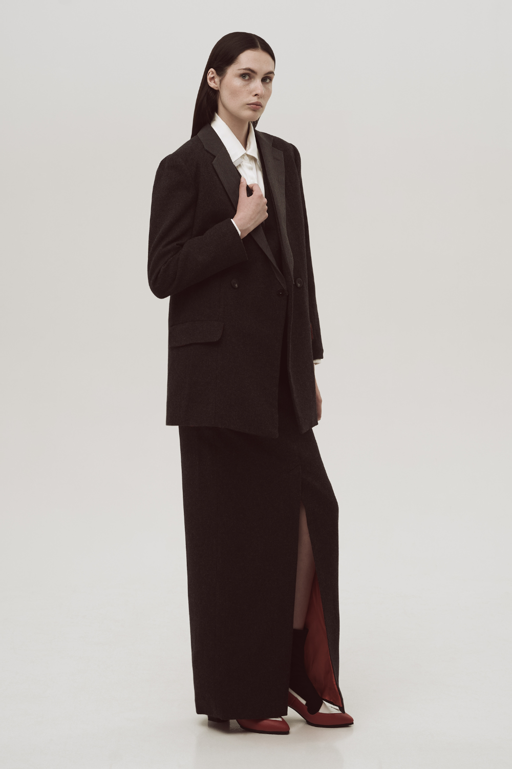 Šedá maxi sukni (SELERA) FW 24_11