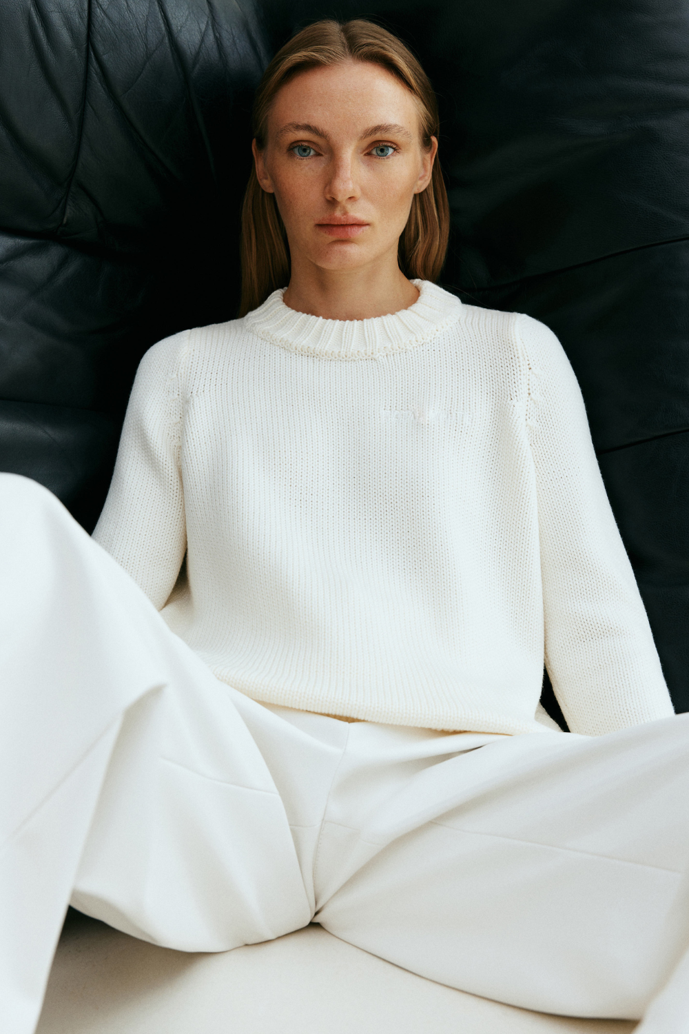 Svetr z merinové vlny (Total White) FW2406