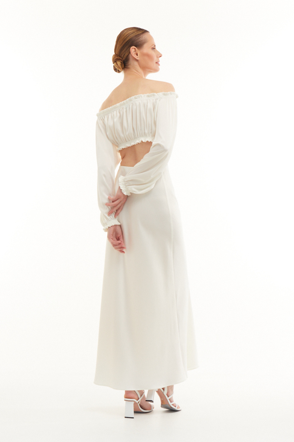 Crop-top bílý PASSION, (Mint), 09969