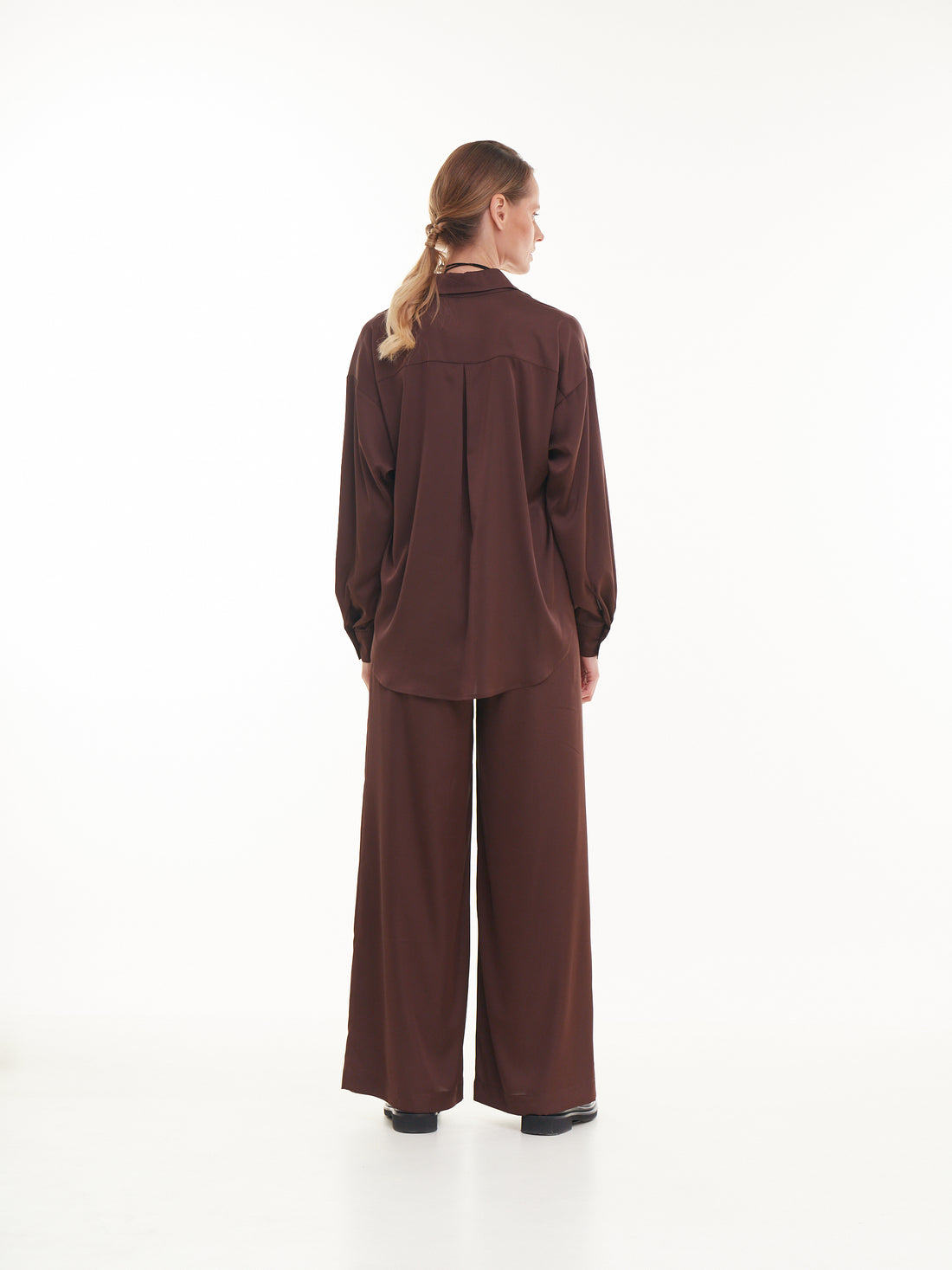 Kalhoty hnědé BASIC, (Mint) 01919