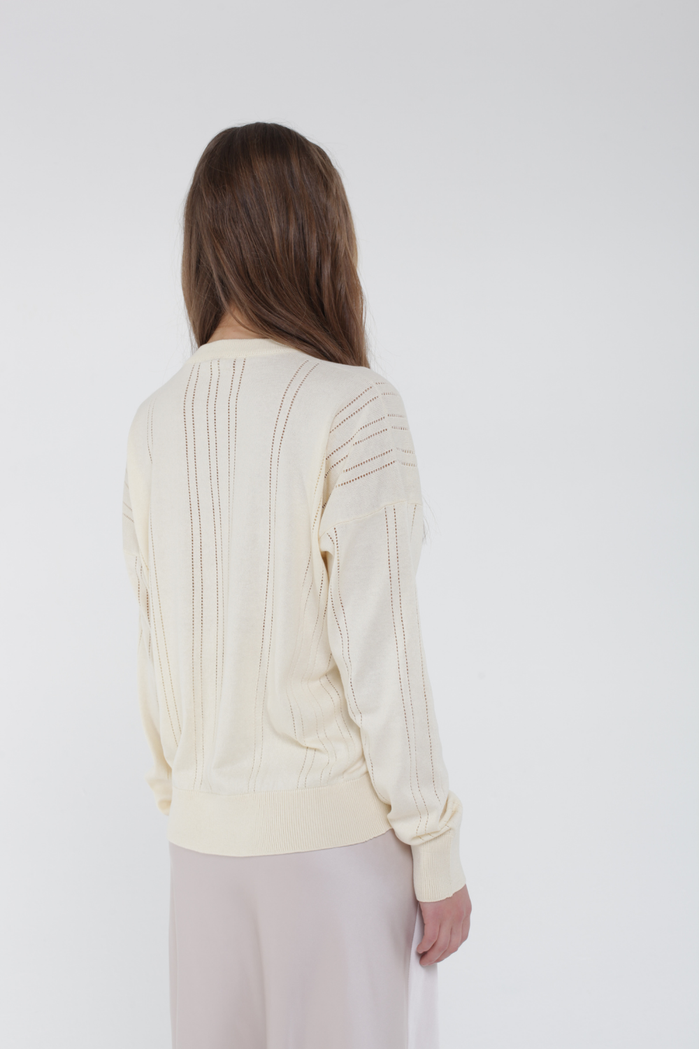 Cotton lace sweater (Miss Secret) PU-019-white