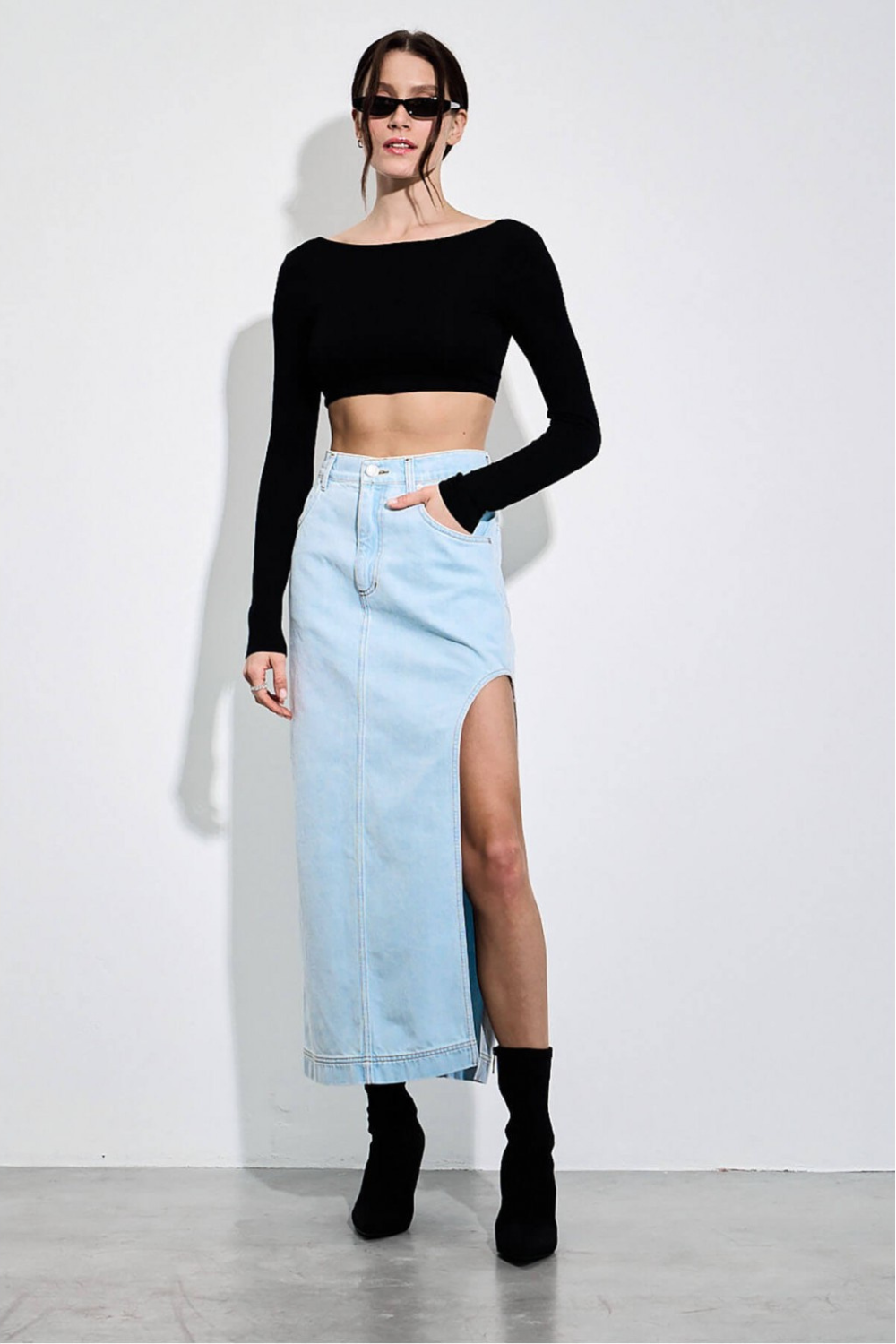 Sukně midi Bleach (Aisenberg) D179BL