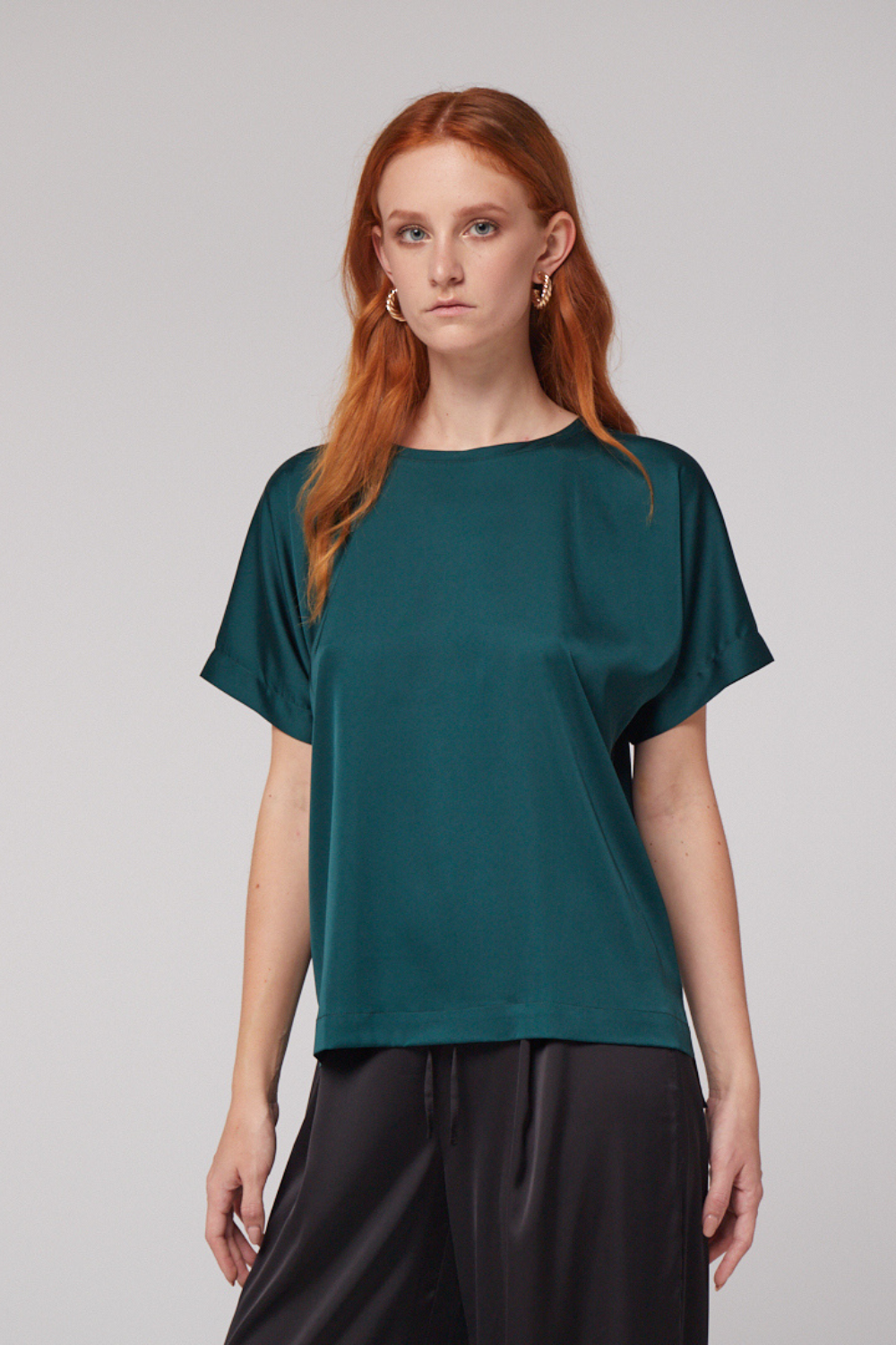 T-shirt emerald BASIC (Mint) 21669