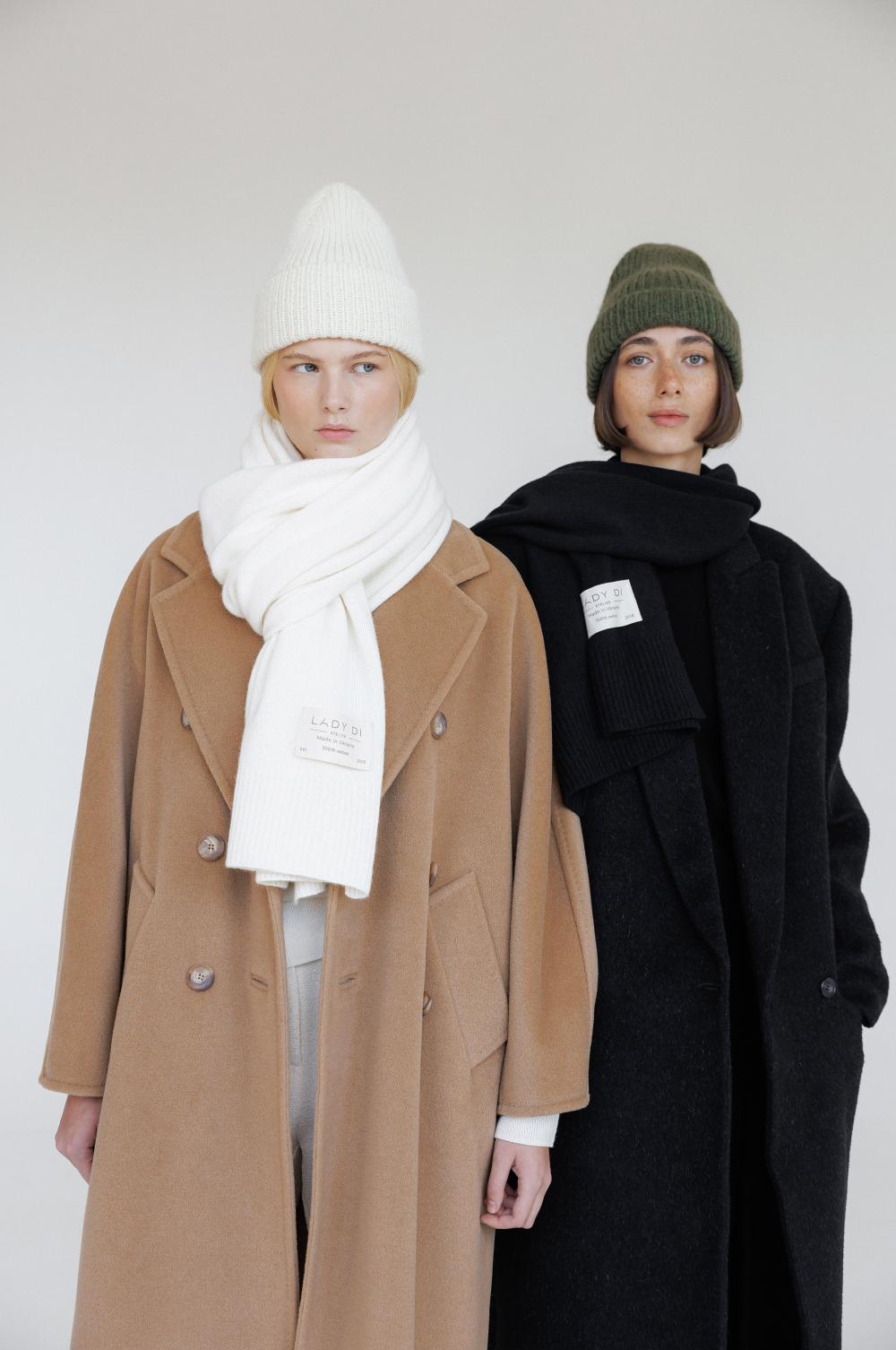 Hat, Khaki, Knitted, (Lady Di)