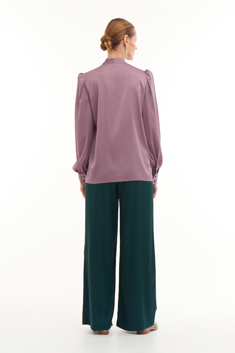 2333 Lilac Silk Blouse (Mint)