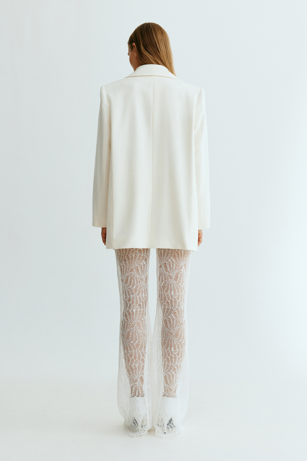 Kalhoty z krajky (Total White) FW2411