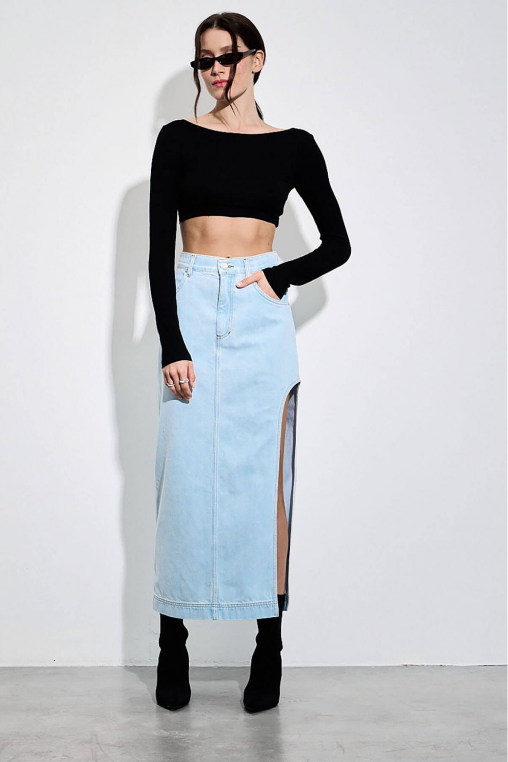 Sukně midi Bleach (Aisenberg) D179BL