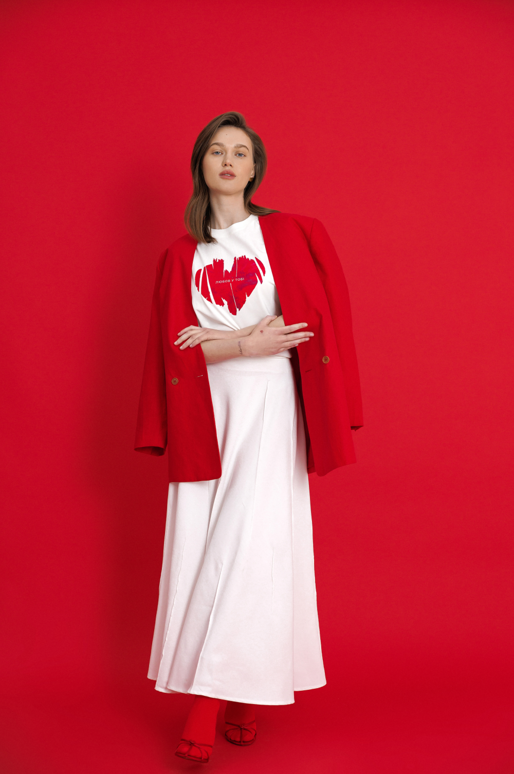 T-shirt "Heart" red, (Lady Di) U00003306