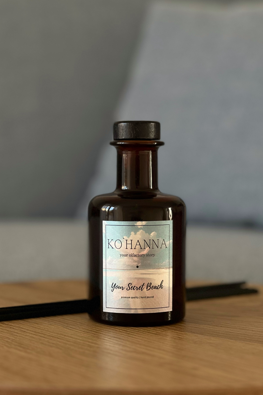 Difuzér aromaterapeutický s třtinovými tyčinkami Your secret beach 200 ml (KO&