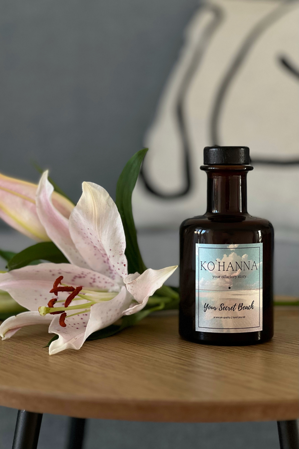Difuzér aromaterapeutický s třtinovými tyčinkami Your secret beach 200 ml (KO&