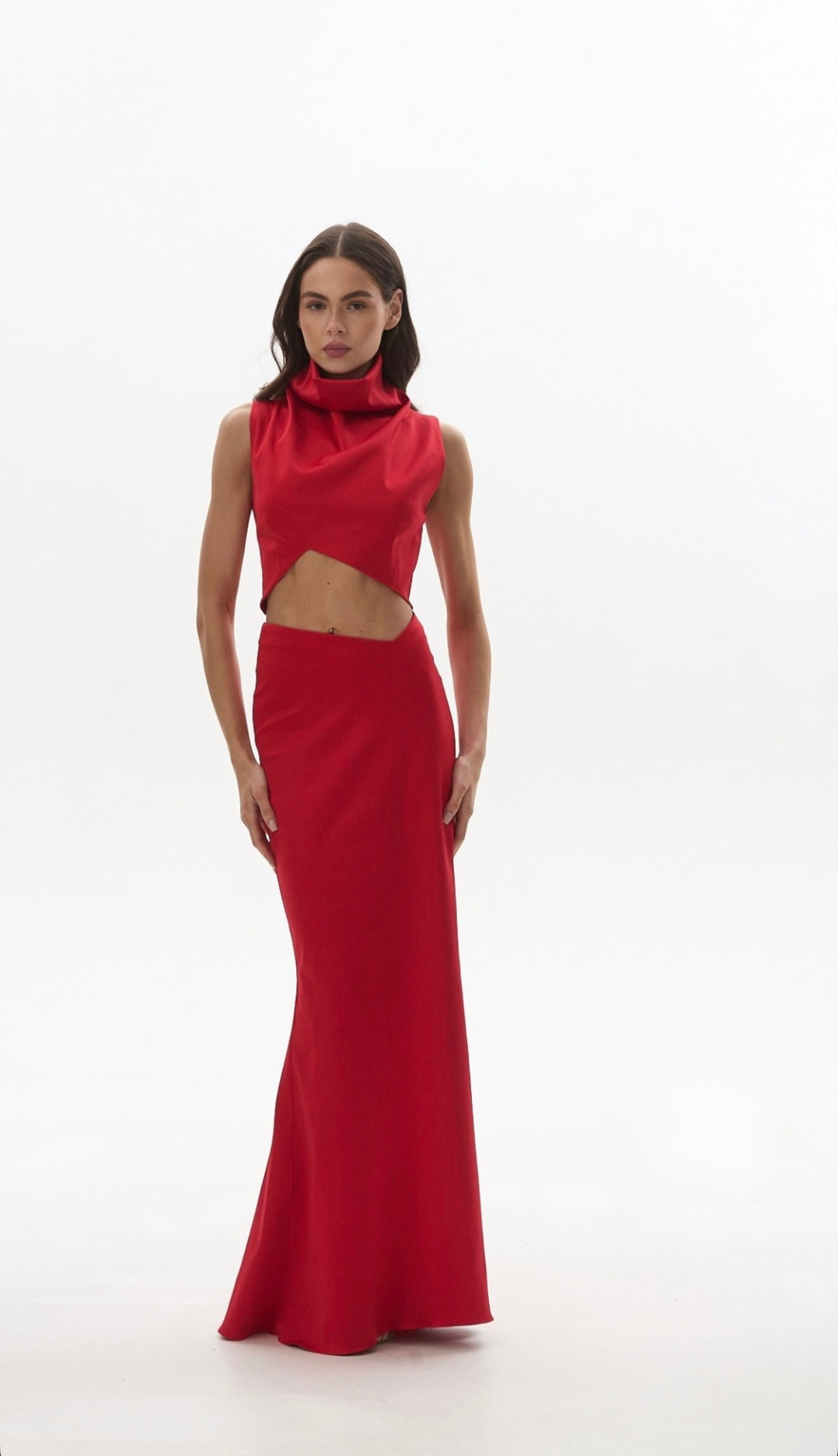 Sada CELESTE - asymetrická saténová sada (LE GRETES) , 223-07FW25/26