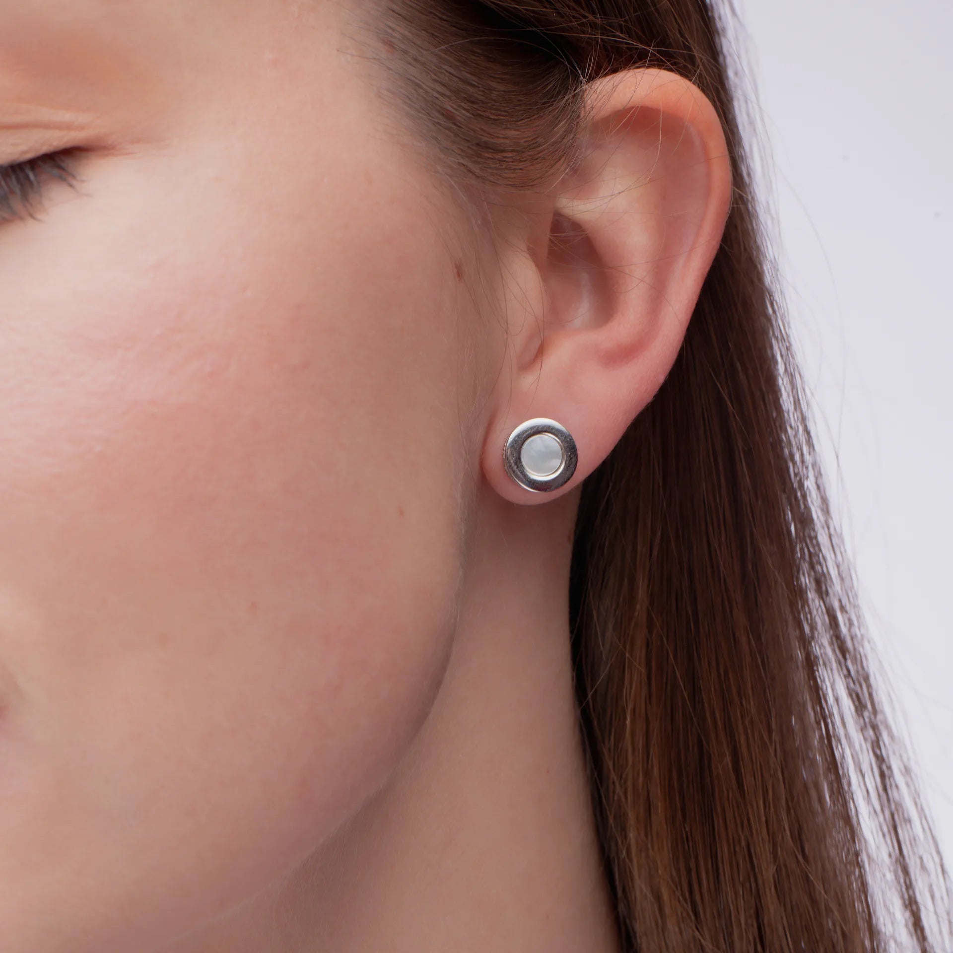 Silver earrings "Moon", (SilveAmo), CK2PF1109
