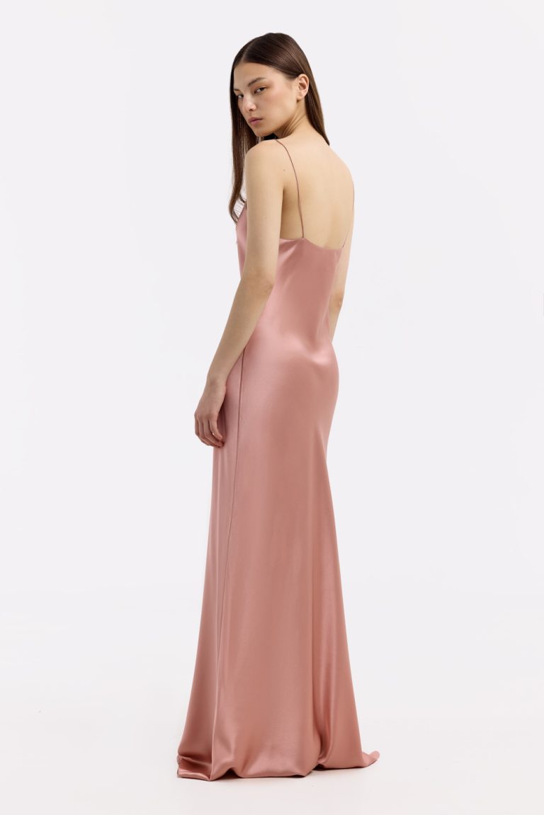 Carolyn Silk Dress Pink Caramel, (Serenity) 162703