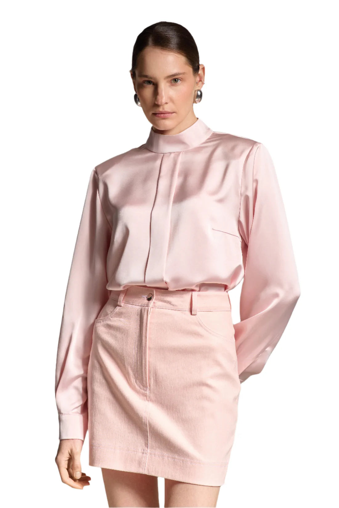 Denim skirt, pink, (Sarna) SA008S