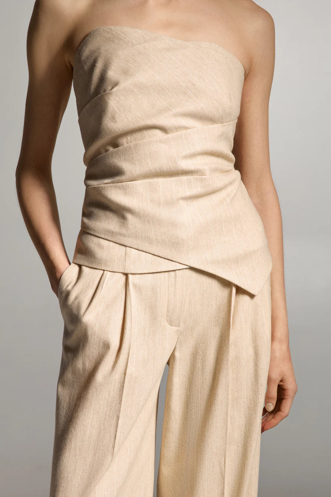 Жасминовий топ/корсет, бежевий, (Sarn) SA006S