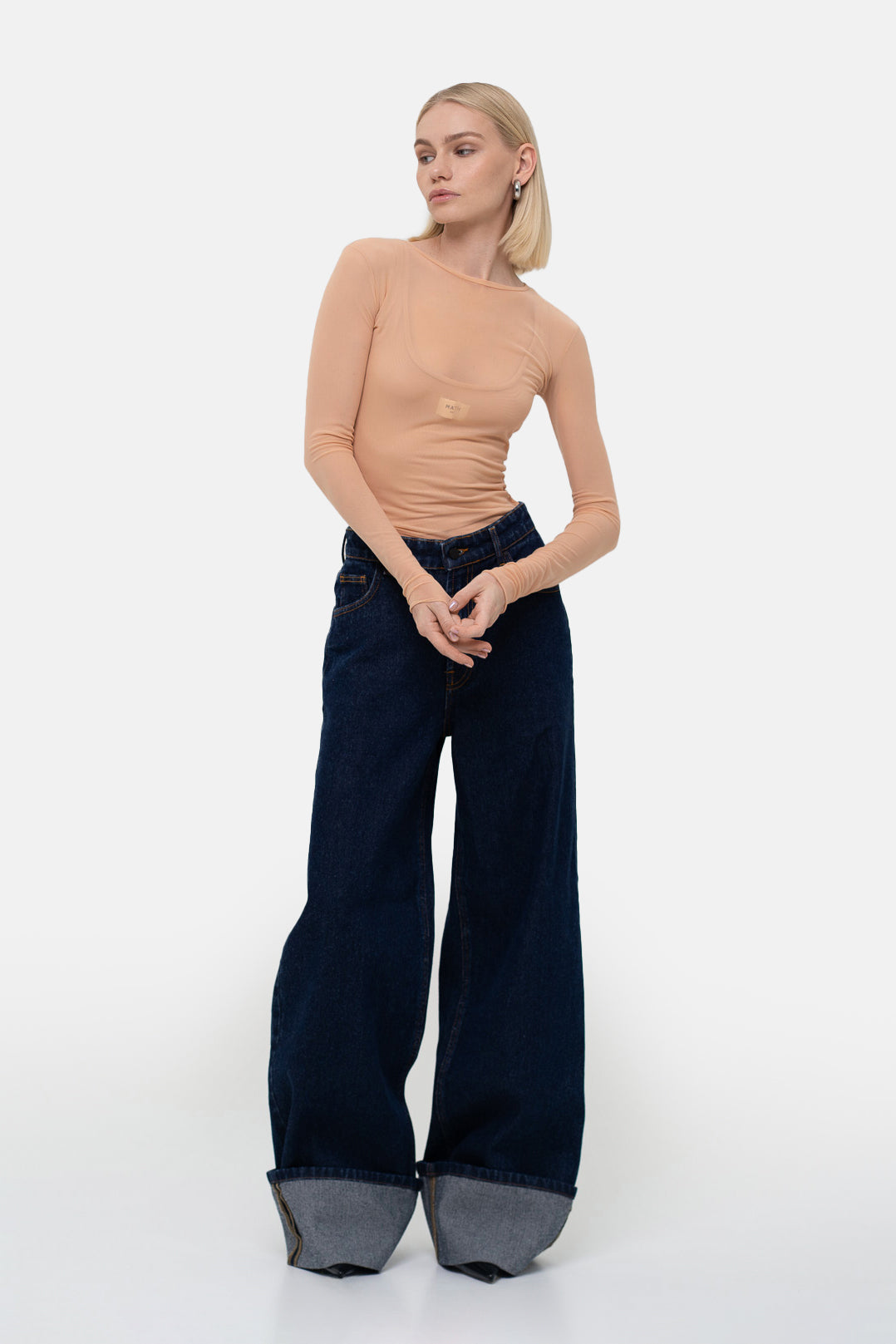 Džíny, indigo s ohrnutým lemem (Match Denim) , sp25-roll-up-jeans