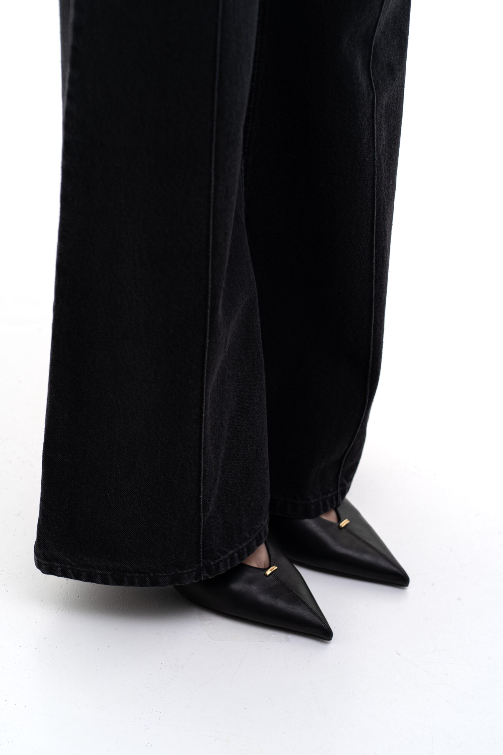 Džíny Black Flared (Match Denim) , sp25-flared-black-jeans