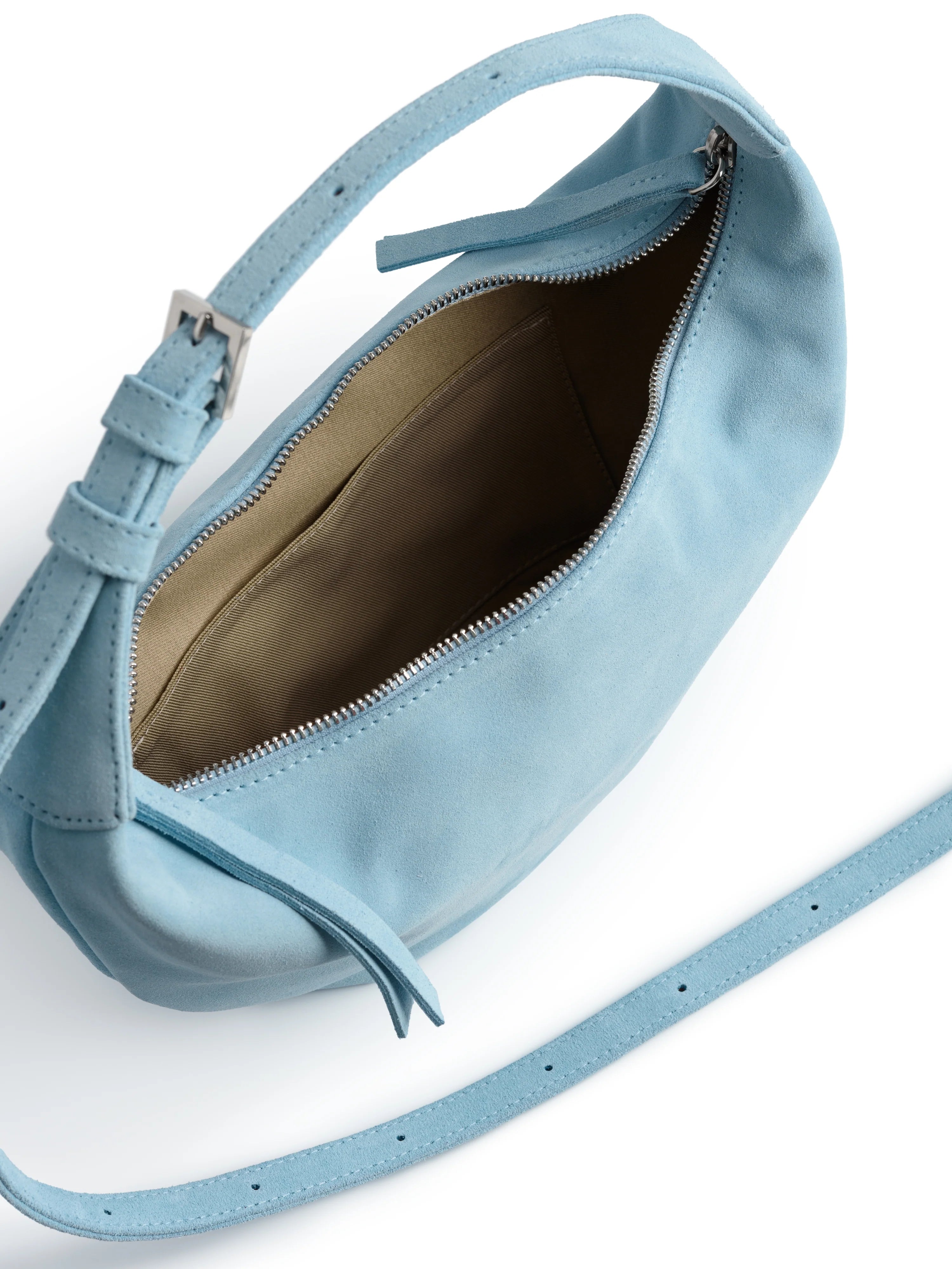 Kabelka HOBO DROP MINI SUEDE SOFT BLUE (NUKOT)