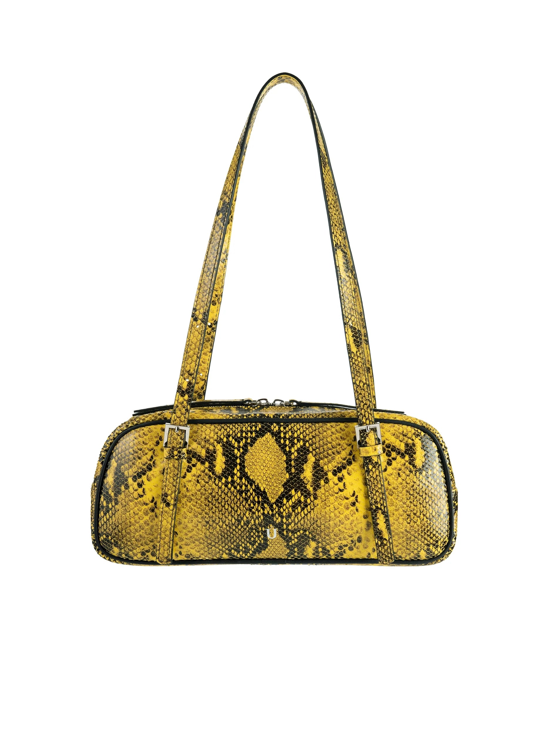 Kabelka BOWLING BAG PYTHON YELLOW (NUKOT)