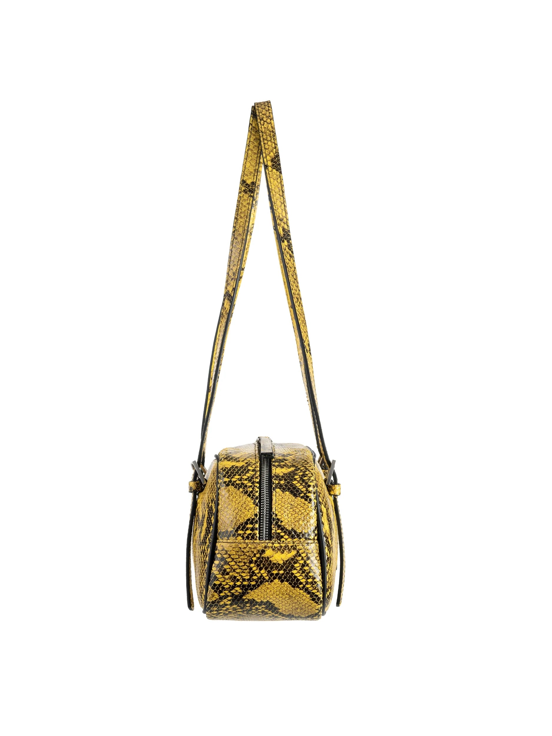 Kabelka BOWLING BAG PYTHON YELLOW (NUKOT)